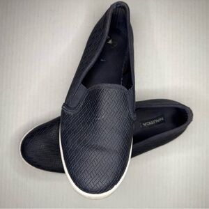 Nautica Dark Blue Textured Slip-Ons